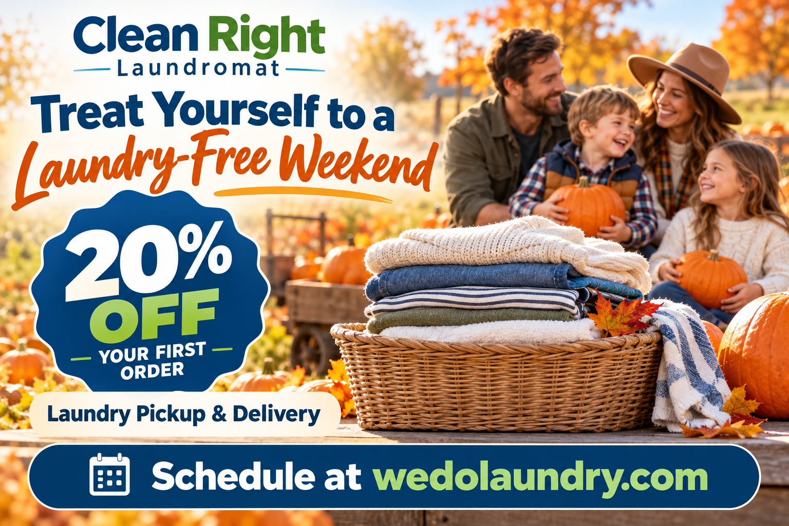 Autumn Pumpkin Patch, Laundry Free Weekend