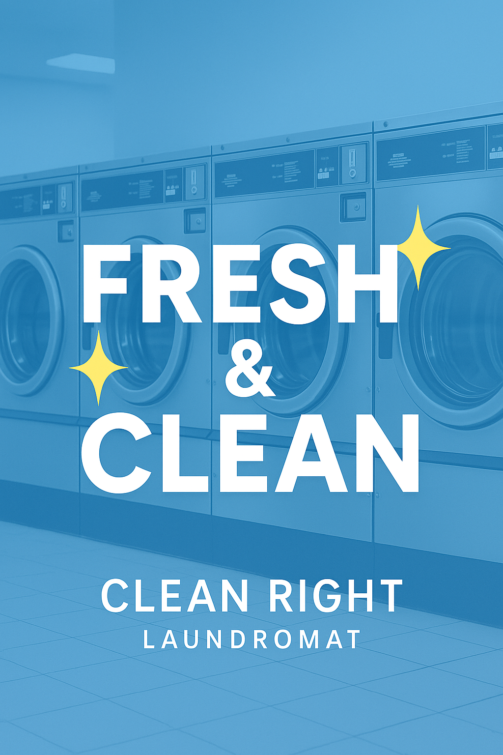 Fresh & Clean Laundromat Ad